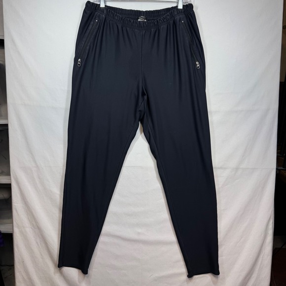 Vintage Patagonia Black Athletic Lounge Pants Elastic Waist Made In USA Sz Large - Picture 1 of 12